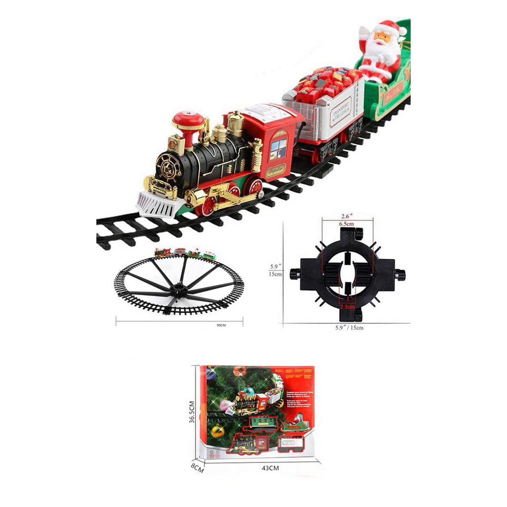 Trenino musicale con binario per Albero di Natale diametro 90cm Wisdom - Foto 3