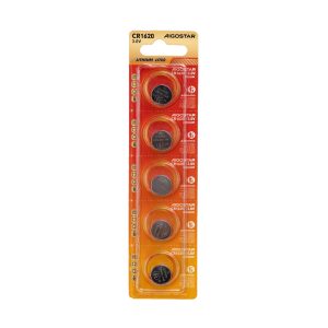 Foto principale Batteria bottone Aigostar 3V CR1620 Litio confezione da 5 pile