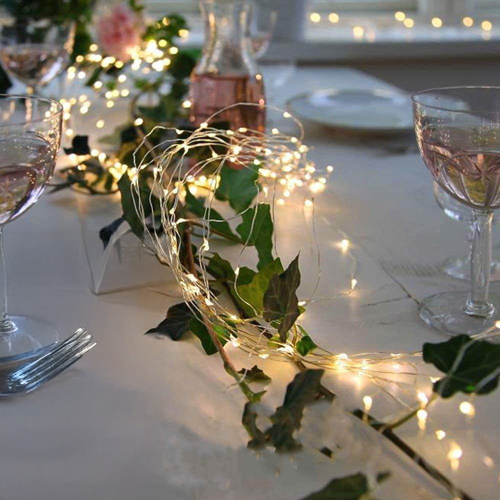 Cascata decorata con 300 Led 1,5 metri con cavo trasparente Wisdom - Foto 1