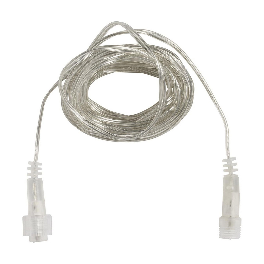 Cavo prolunga 10 metri trasparente per catena di luci e tende luminose Led di Natale Wisdom - Foto 1