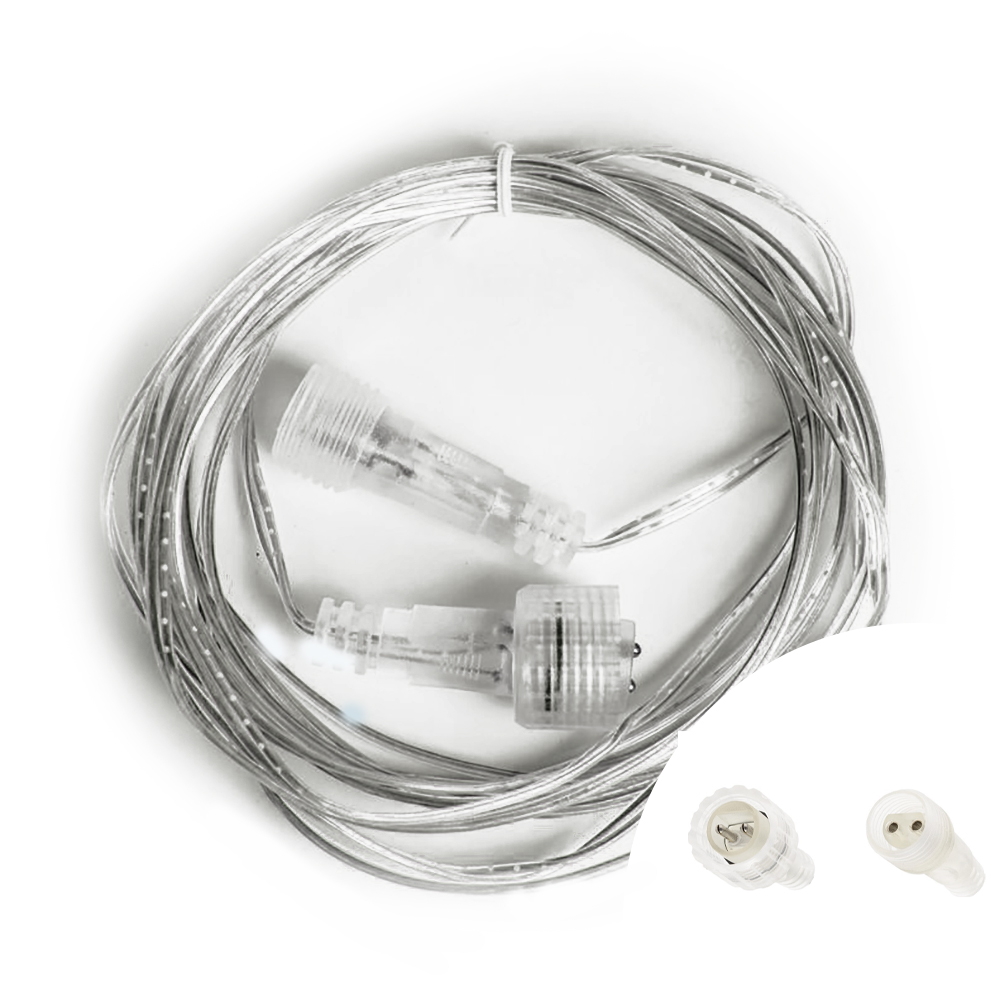 Foto principale Cavo prolunga 10 metri trasparente per catena di luci e tende luminose Led di Natale Wisdom