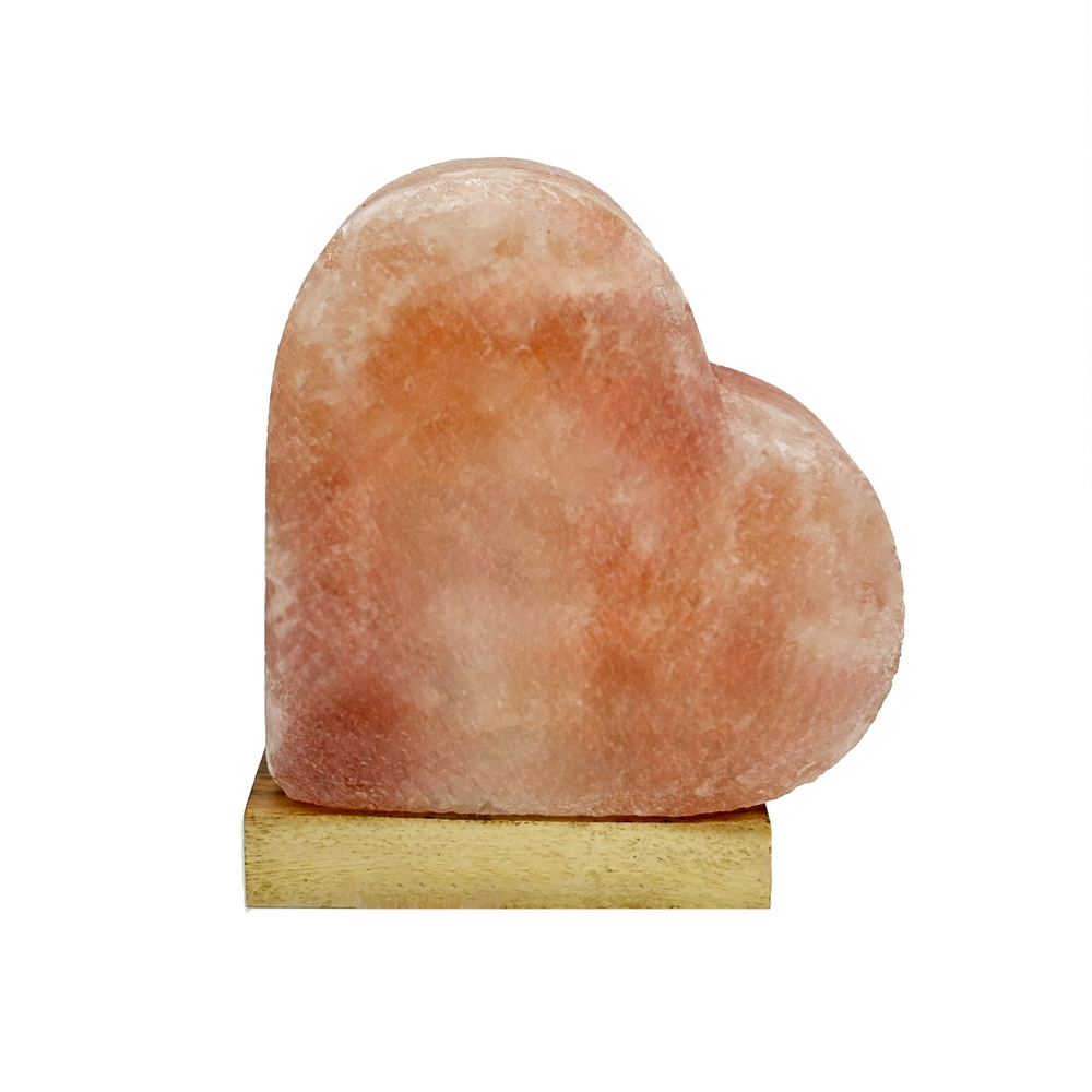 Lampada di Sale Himalayano Rosa naturale a forma di Cuore 2-3Kg - Foto 1