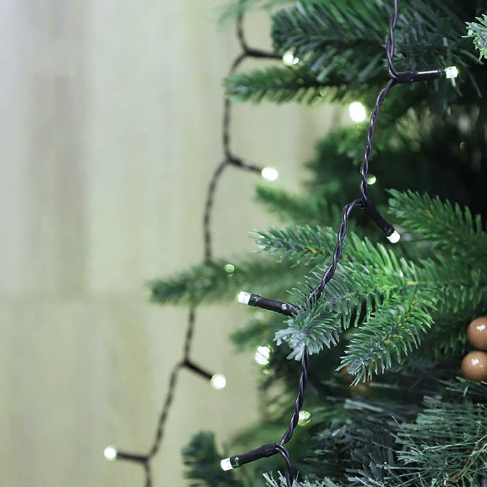 Mantello di luci per Albero di Natale da 200cm 280 Led Bianco Freddo Wisdom - Foto 2