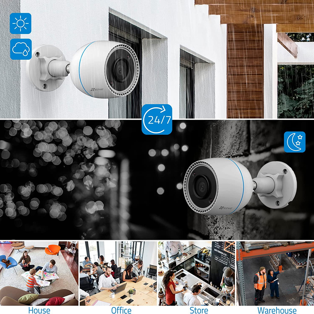 Telecamera di sorveglianza EZVIZ C3TN Full HD 1080p visione notturna - Foto 2