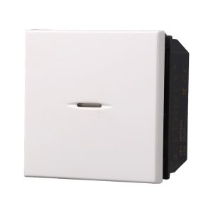 Foto principale Deviatore unipolare assiale 2 moduli 16A bianco compatibile anche con BTicino Axolute