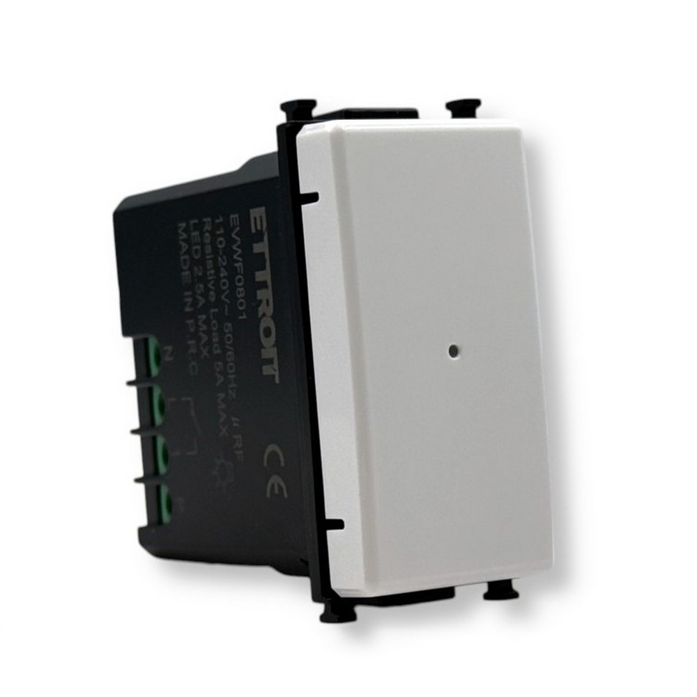 Foto principale Deviatore unipolare Smart Tuya Wi-Fi bianco compatibile anche con Vimar Plana
