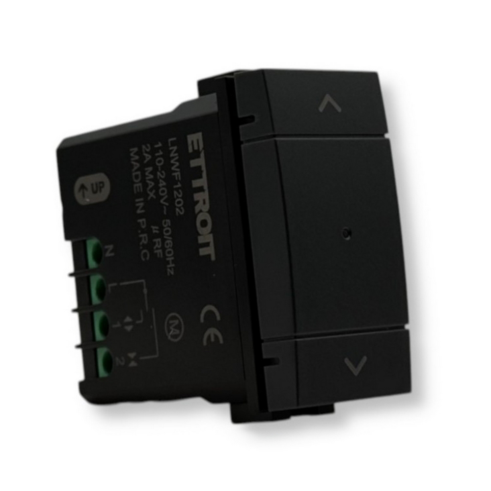 Foto principale Doppio Pulsante con frecce Smart Tuya Wi-Fi nero compatibile anche con BTicino Livinglight