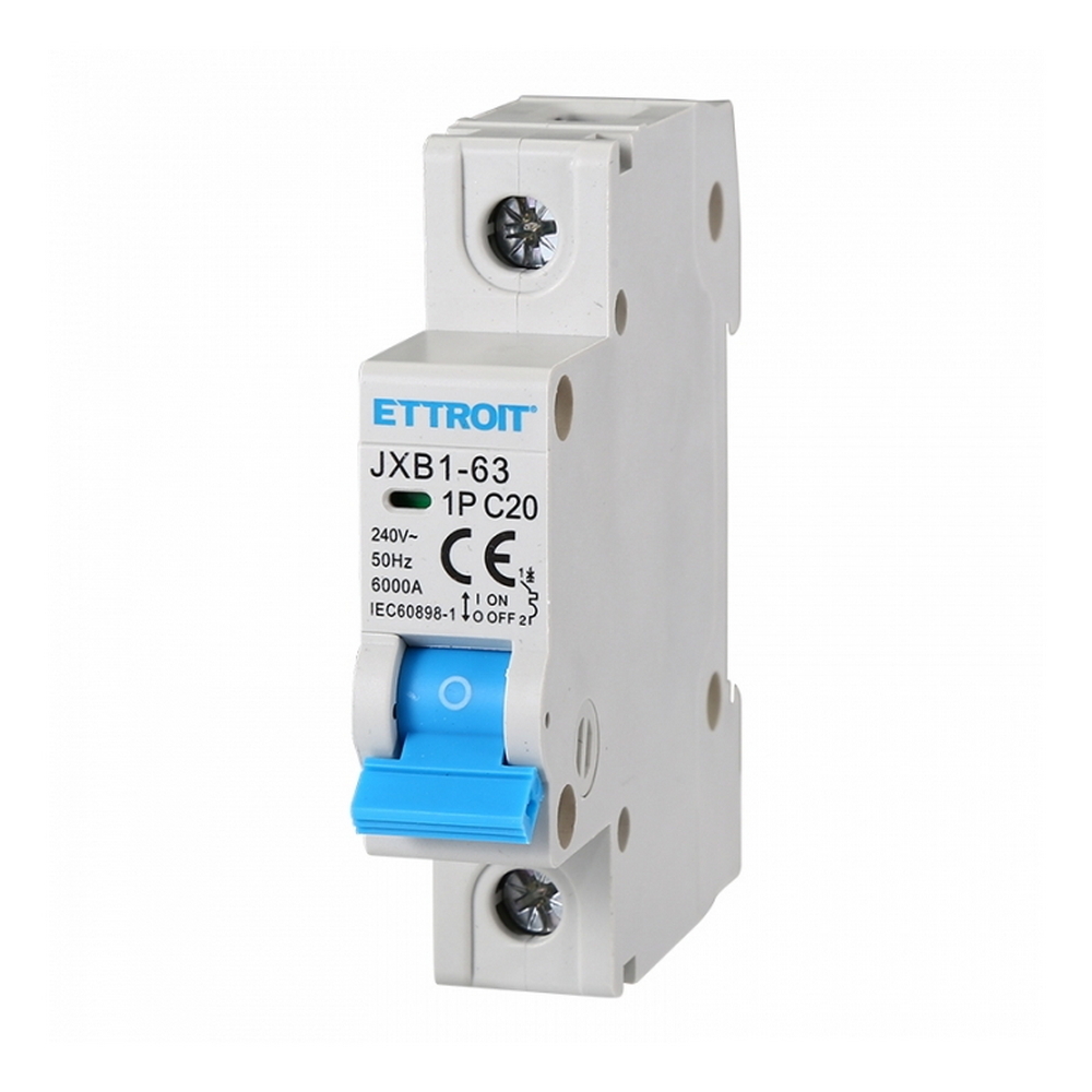 Foto principale Interruttore automatico magnetotermico modulare 1P 20A 6KA 220V Ettroit