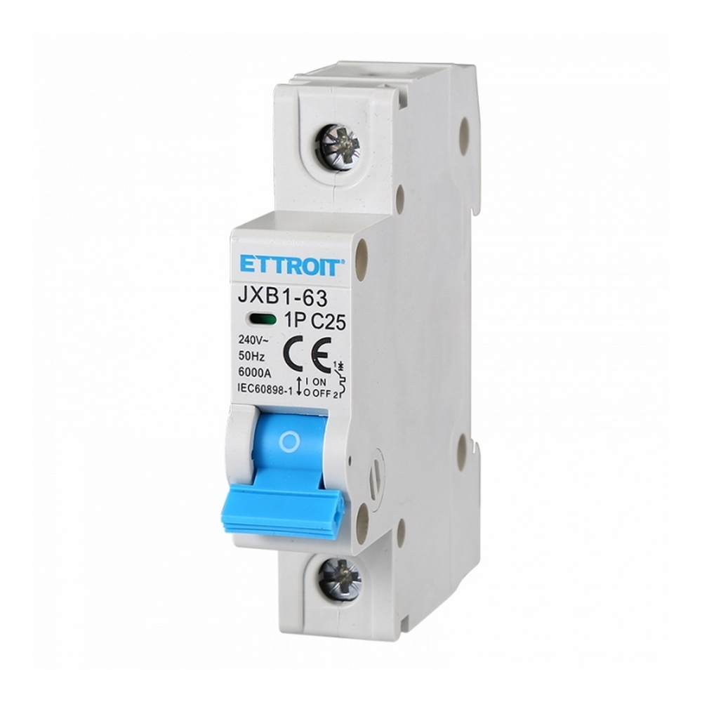 Foto principale Interruttore automatico magnetotermico modulare 1P 25A 6KA 220V Ettroit