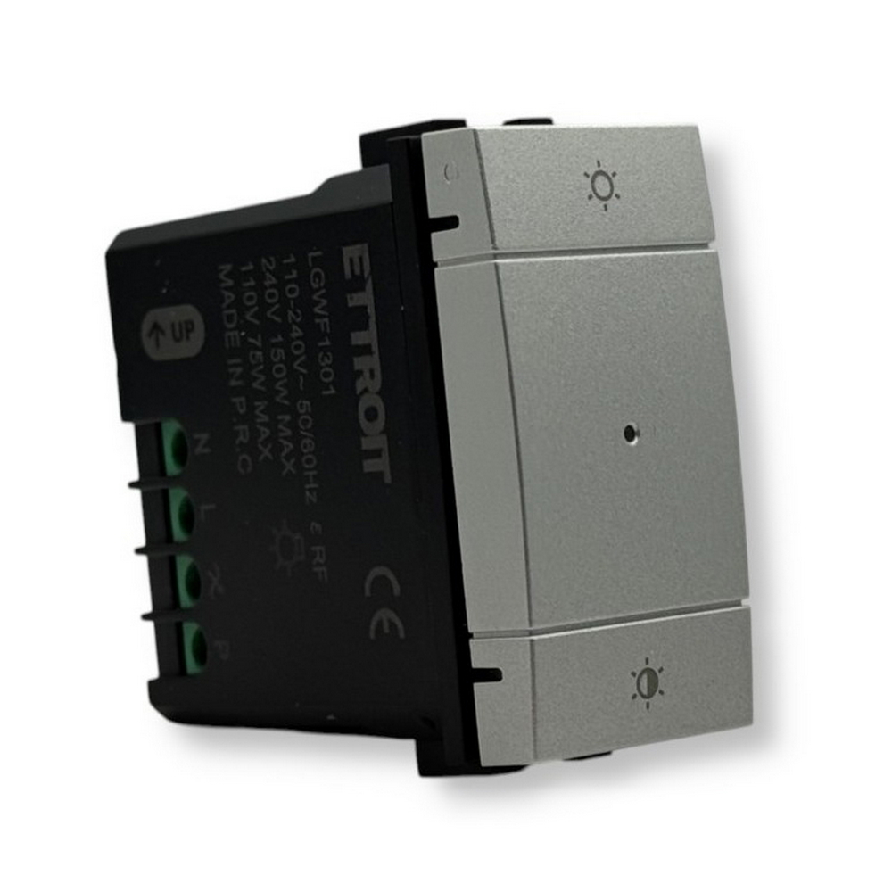 Foto principale Interruttore Dimmer Smart Tuya Wi-Fi grigio compatibile anche con BTicino Livinglight