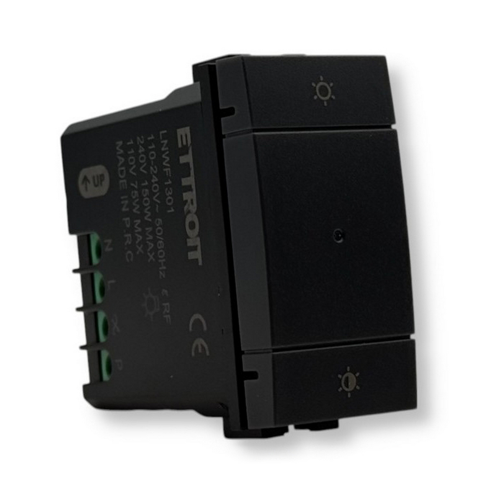 Foto principale Interruttore Dimmer Smart Tuya Zigbee nero compatibile anche con BTicino Livinglight