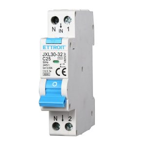 Foto principale Interruttore magnetotermico differenziale modulare compatto 1P+N 25A 30mA 6KA 220V Ettroit