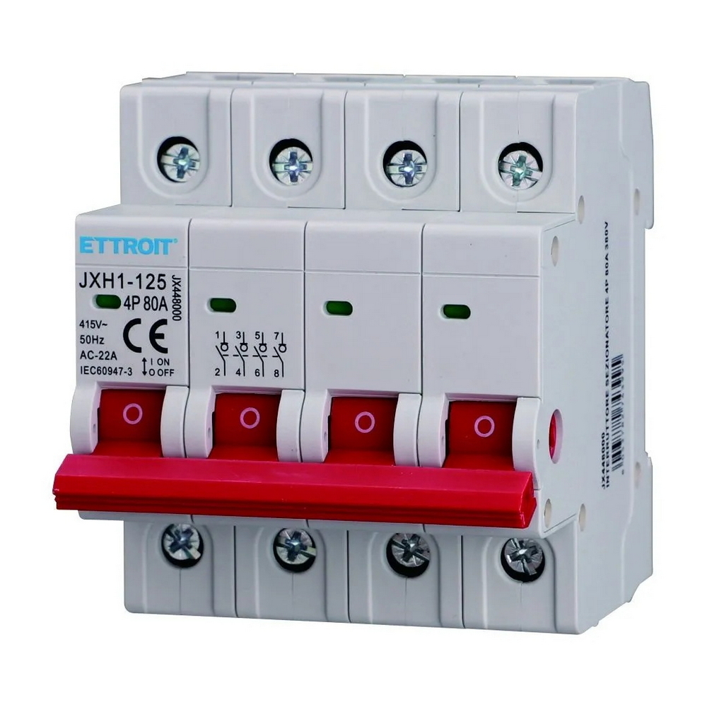 Foto principale Interruttore sezionatore modulare compatto 4P 80A 220V Ettroit