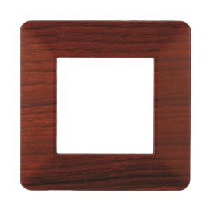 Foto principale Placca 2 moduli 502 in plastica radica compatibile anche con Vimar Plana
