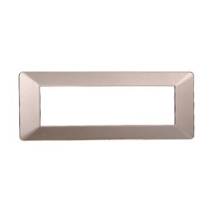Foto principale Placca 7 moduli 507 in plastica bronzo compatibile anche con Vimar Plana