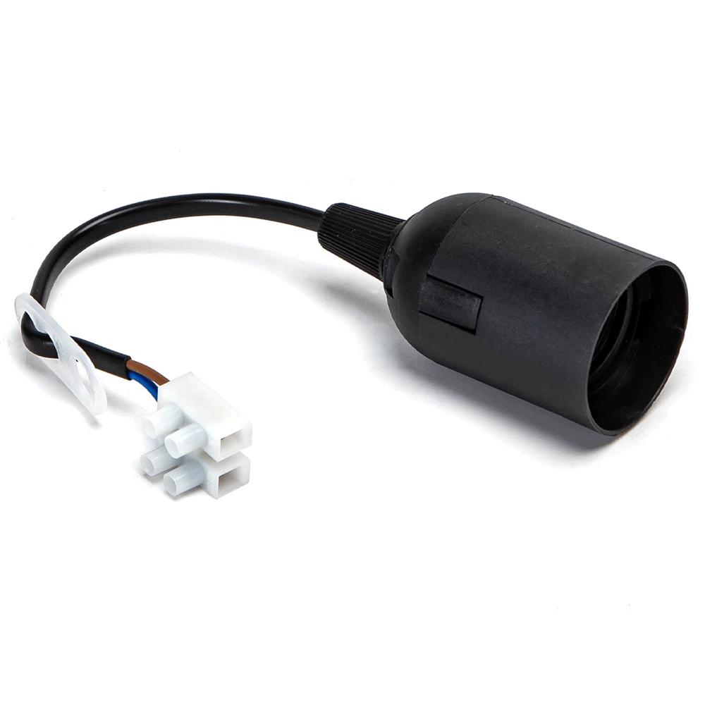 Foto principale Portalampada E27 Nero 250V liscio precablato morsetto in plastica confezione 3 pezzi Aigostar