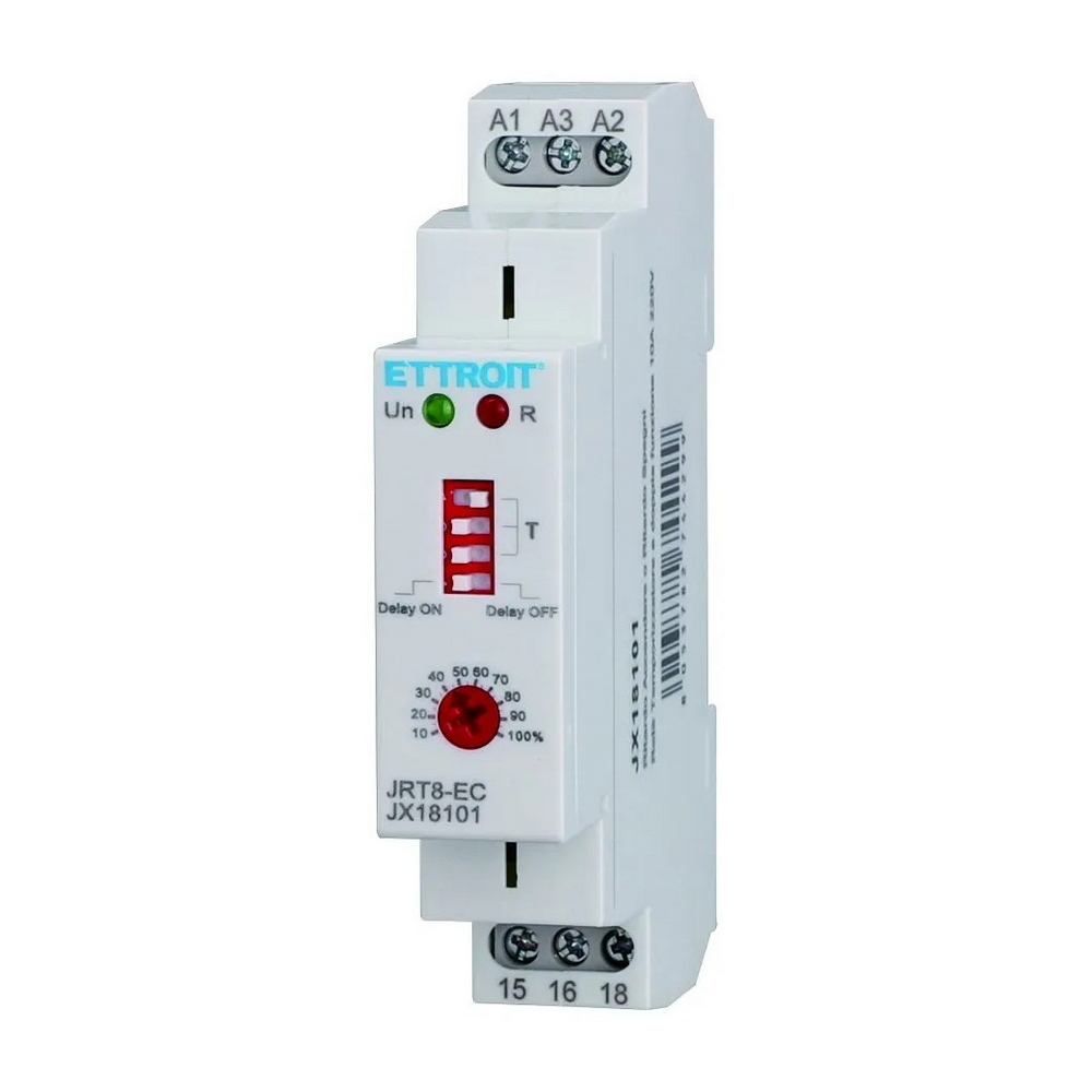 Foto principale Temporizzatore Relè modulare doppia funzione SPDT 10A modalità ritardo accensione spegnimento AC 220V Ettroit