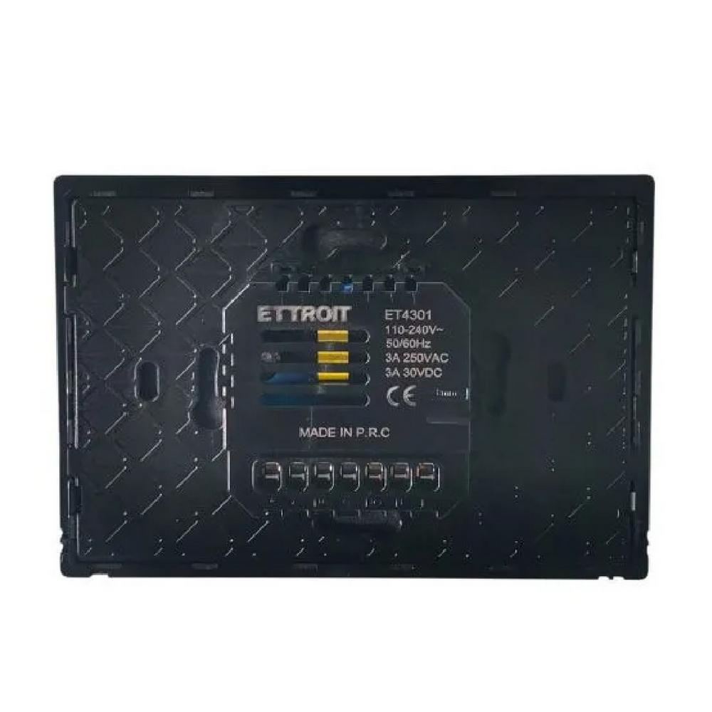 Termostato digitale Touch programmabile bianco da incasso Ettroit - Foto 1
