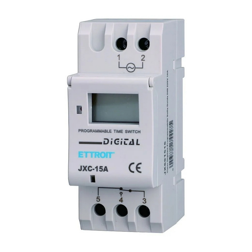 Foto principale Timer digitale programmabile modulare 16A 220V Ettroit