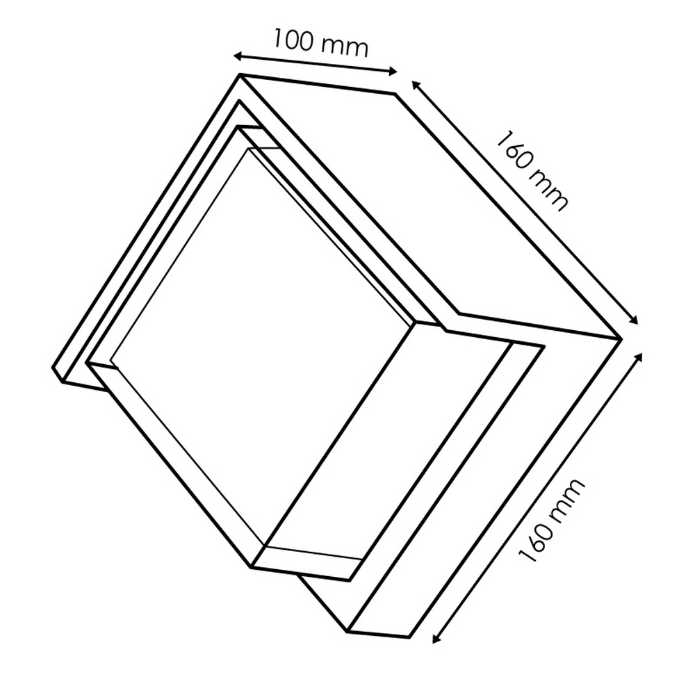Applique Led da parete Cinza 12W Nero IP65 CCT Temperatura colore regolabile M LEDME - Foto 3