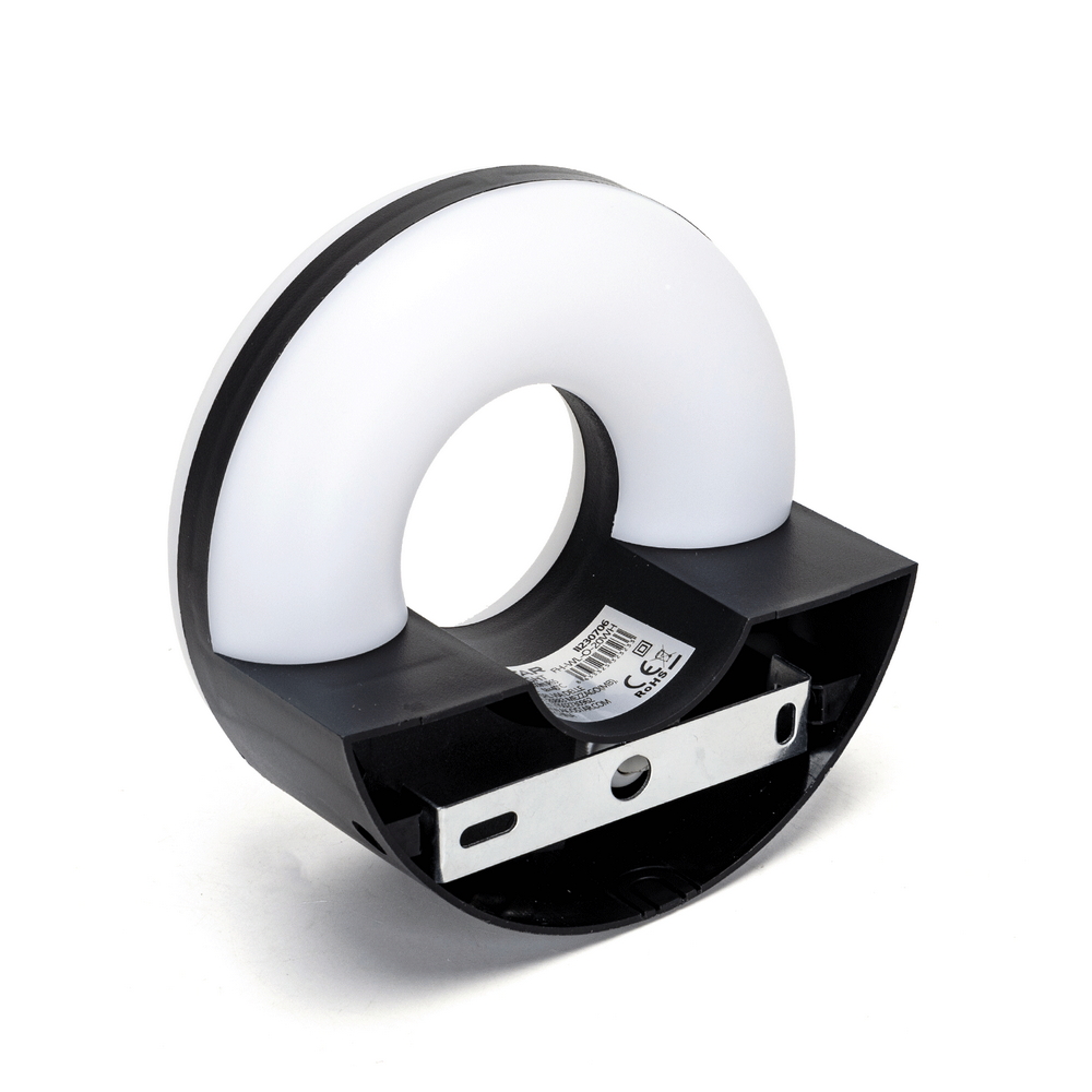 Applique Led da parete Donut 20W rotondo Nero IP65 Bianco freddo 6500K Aigostar - Foto 2