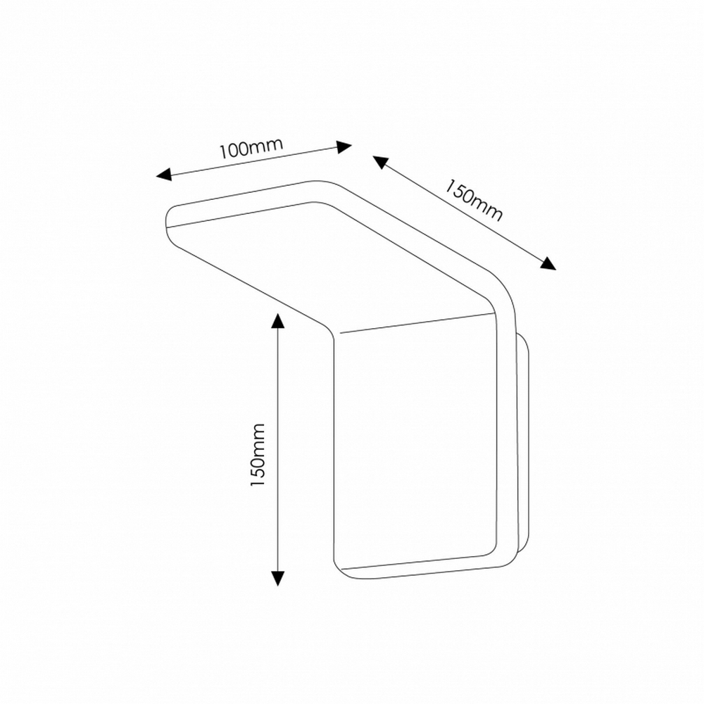 Applique Led da parete Double 10W Bianco IP20 Bianco caldo 3000K M LEDME - Foto 3