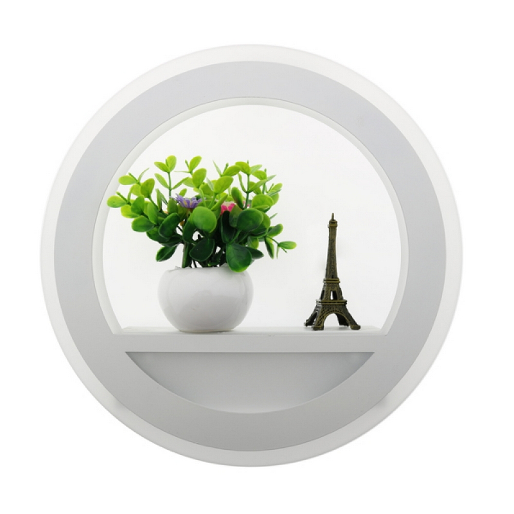 Applique Led da parete Eiffel 32W Bianco rotondo IP20 Bianco caldo 3000K M LEDME - Foto 1