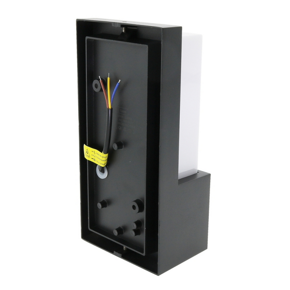 Applique Led da parete Fit 10W Nero IP54 Bianco caldo 3000K M LEDME - Foto 1