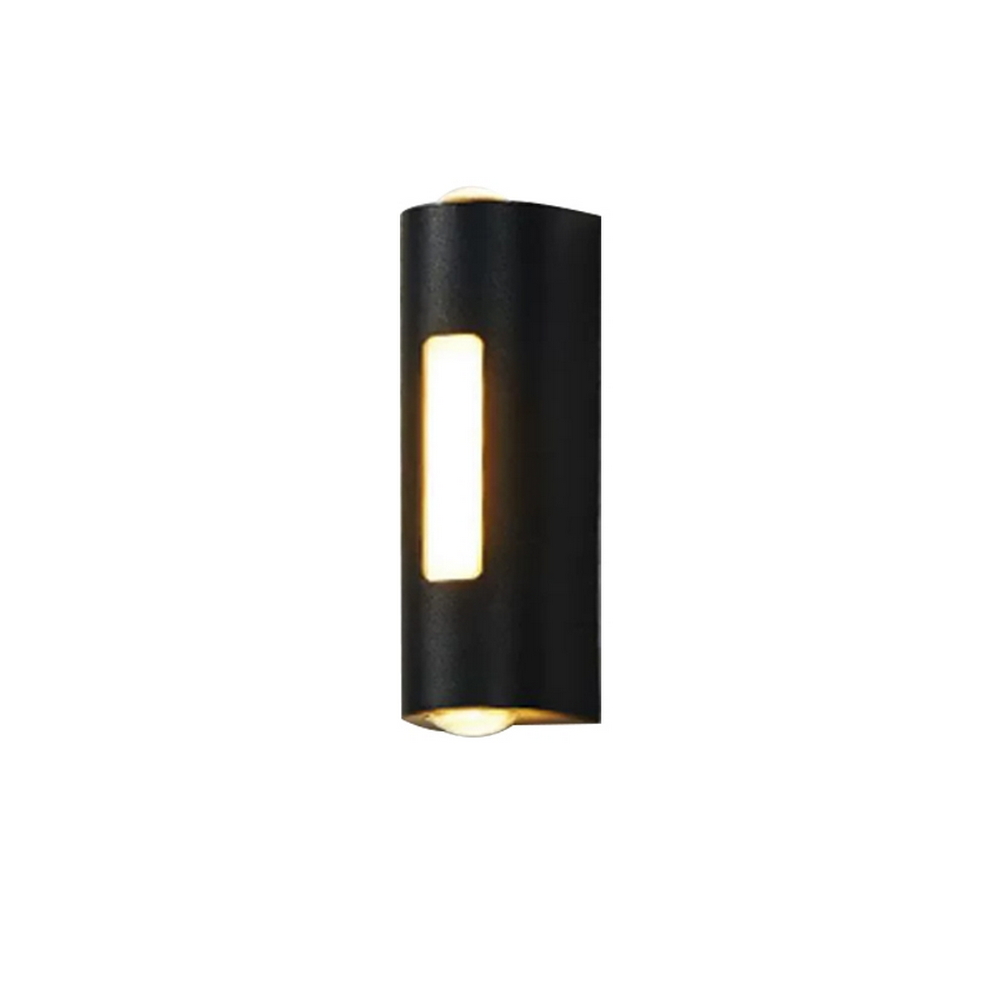 Applique Led da parete Lounge 10W Nero IP54 Bianco caldo 3000K M LEDME - Foto 2
