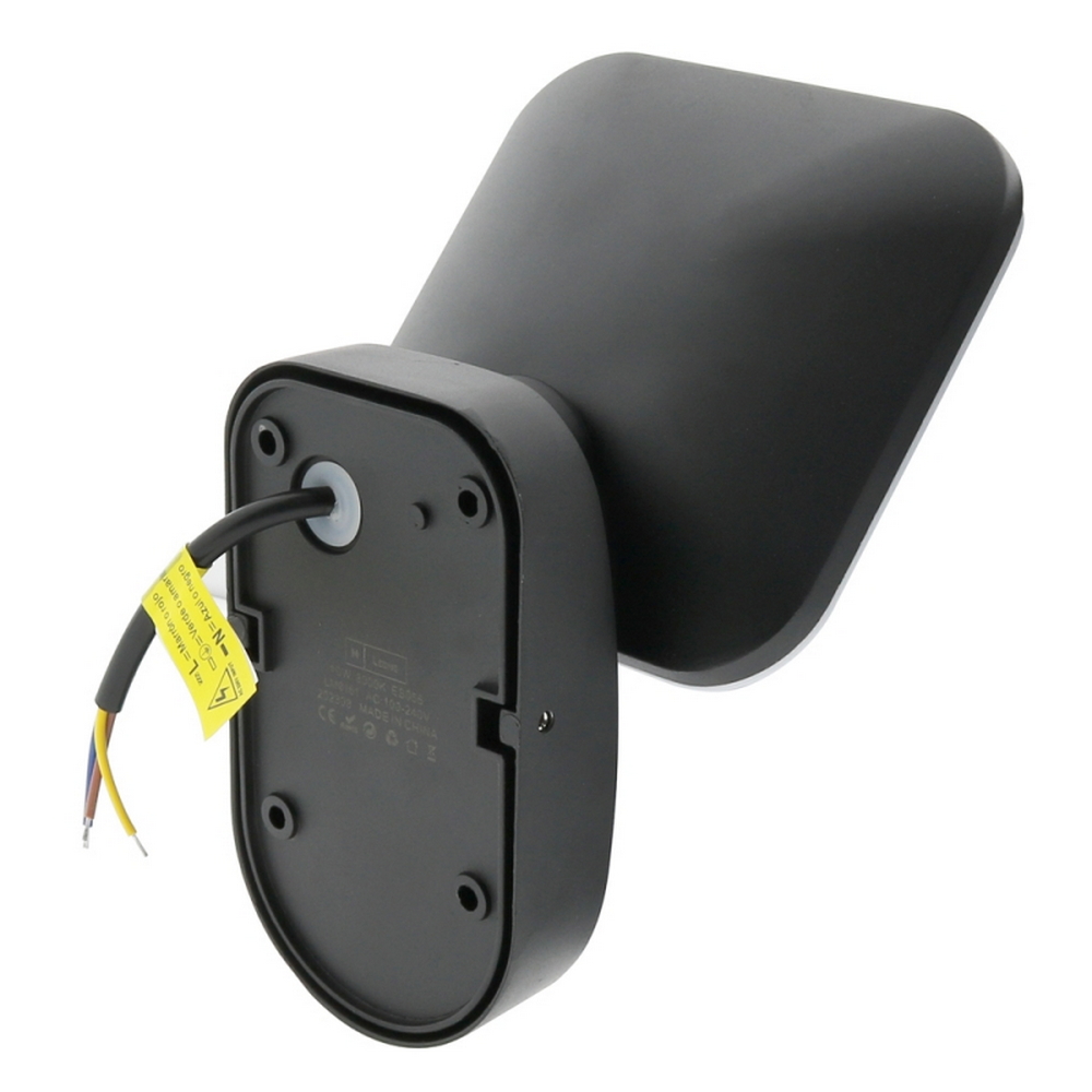 Applique Led da parete Mirror 10W Nero IP54 Bianco caldo 3000K M LEDME - Foto 1