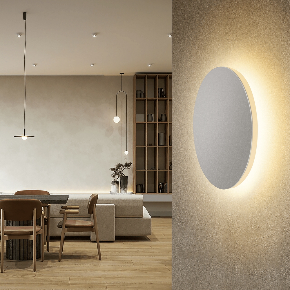 Applique Led da parete Plat 12W rotondo Bianco IP20 Bianco caldo 3000K Aigostar - Foto 3