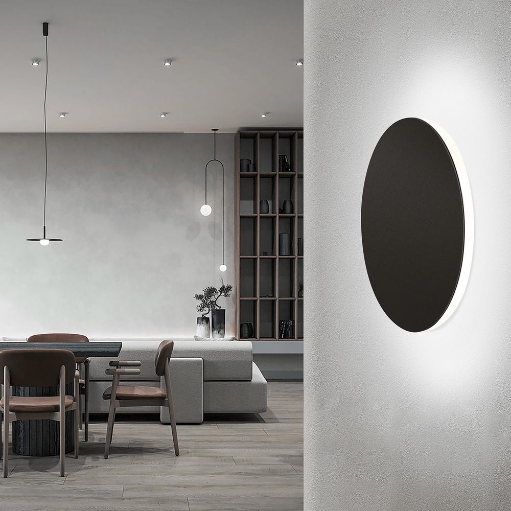 Applique Led da parete Plat 6,5W rotondo Nero IP20 Bianco freddo 6500K Aigostar - Foto 3