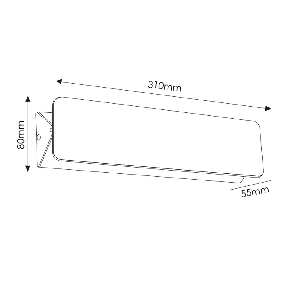 Applique Led da parete Vas 10W Bianco IP54 CCT Tempaeratura colore regolabile M LEDME - Foto 4