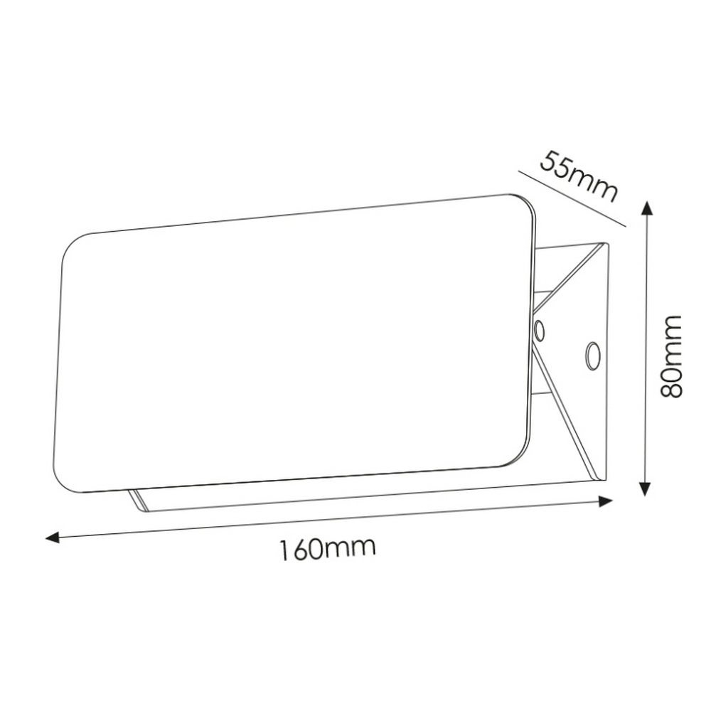 Applique Led da parete Vas 5W Bianco IP54 CCT Temperatura colore regolabile M LEDME - Foto 4