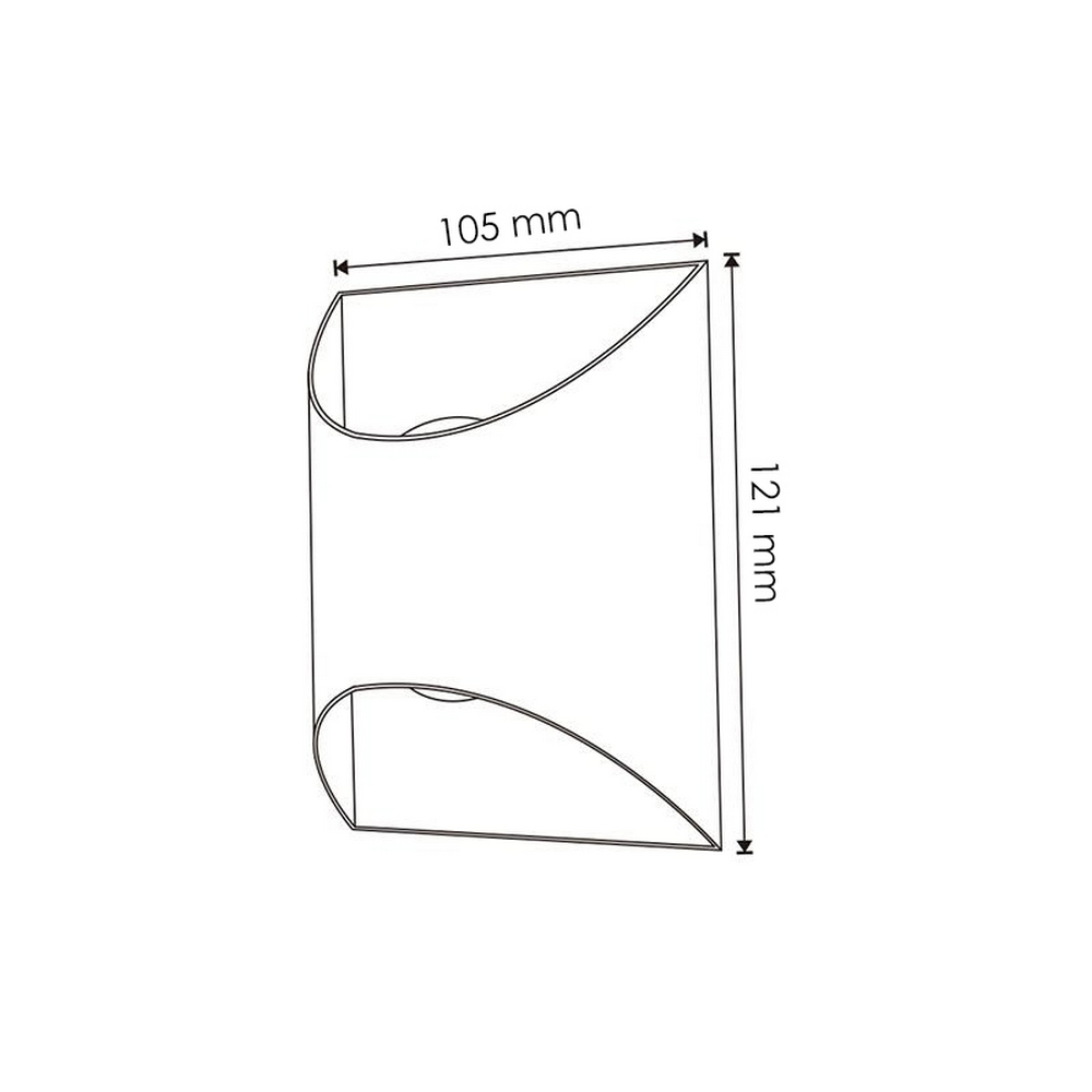 Applique Led da parete Vera 6W Nero IP54 Bianco caldo 3000K M LEDME - Foto 2