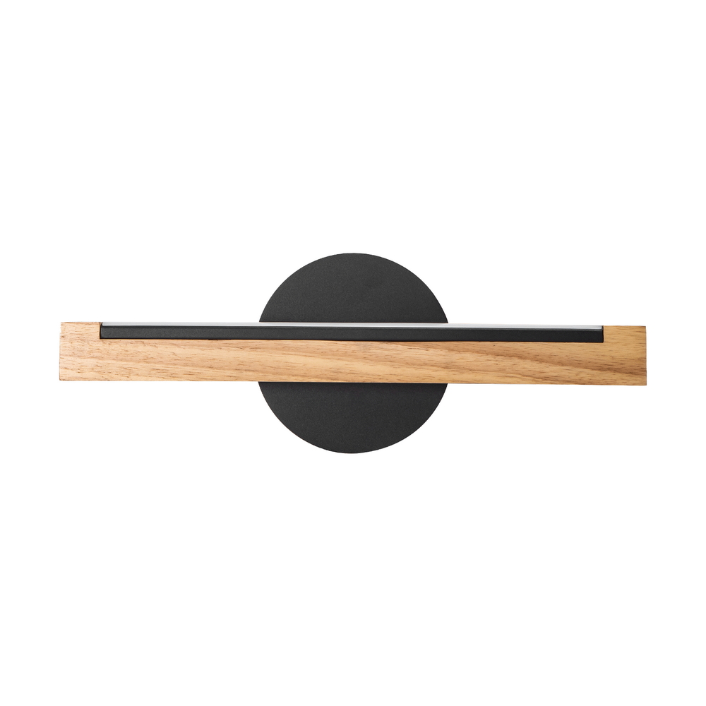 Applique Led da parete Woodden 6,5W Nero IP20 Bianco freddo 6500K Aigostar - Foto 1