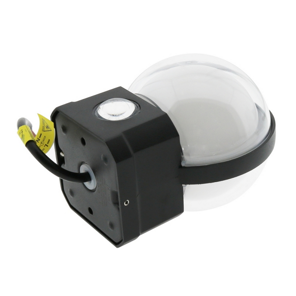 Applique Led da parete World 10W Nero IP54 Bianco caldo 3000K M LEDME - Foto 1