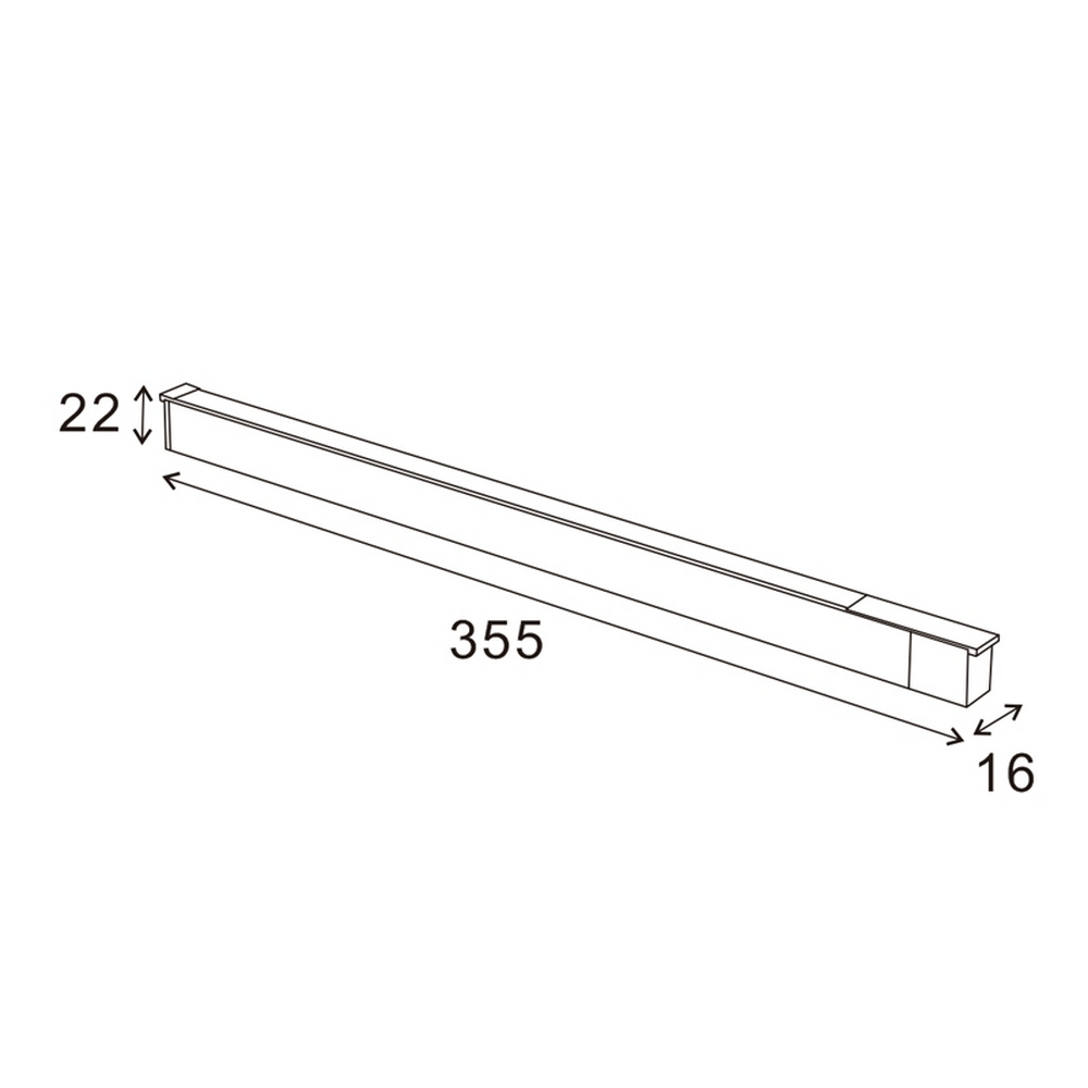 Barra Faretto Led lineare da binario magnetico 16mm Lounge 10W bianco 35cm Bianco neutro 4000K M LEDME - Foto 1