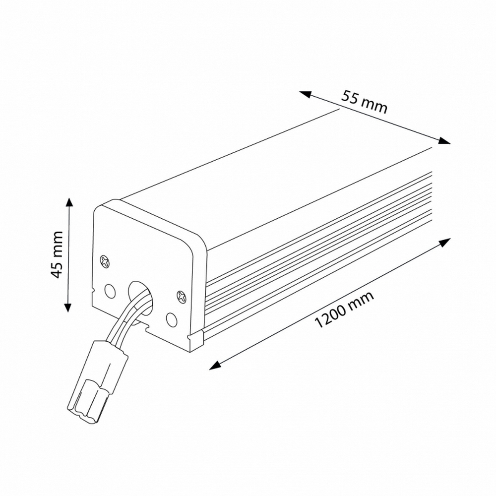 Barra Led Trian 40W da 120cm IP20 Bianco freddo 6000K M LEDME - Foto 4