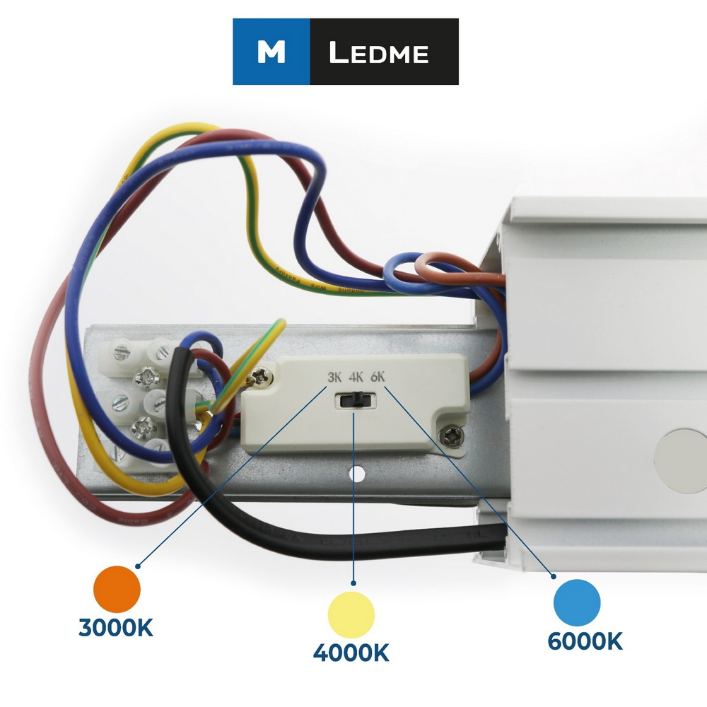 Barra lineare Led Barcellona 40W da 115cm CCT Temperatura colore regolabile M LEDME - Foto 3
