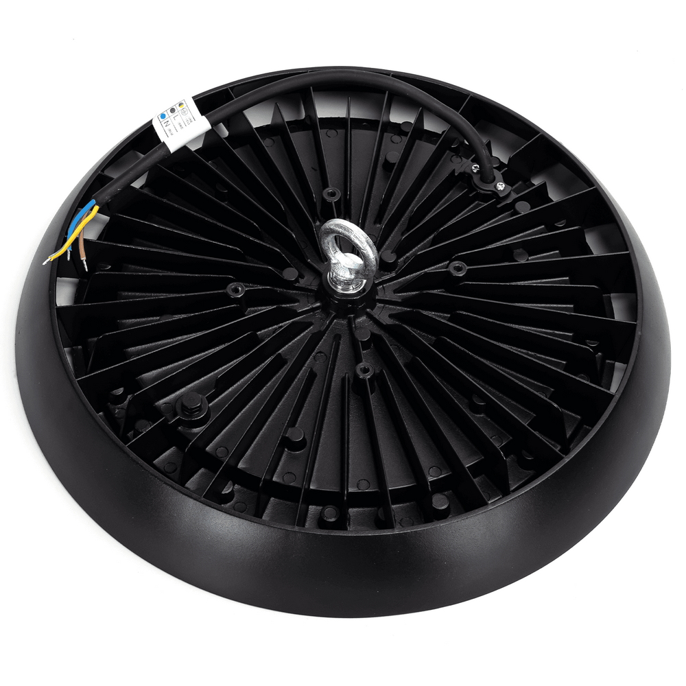 Campana Led industriale UFO 200W Nera IP65 Bianco Neutro 4000K 100LM/W Aigostar - Foto 3