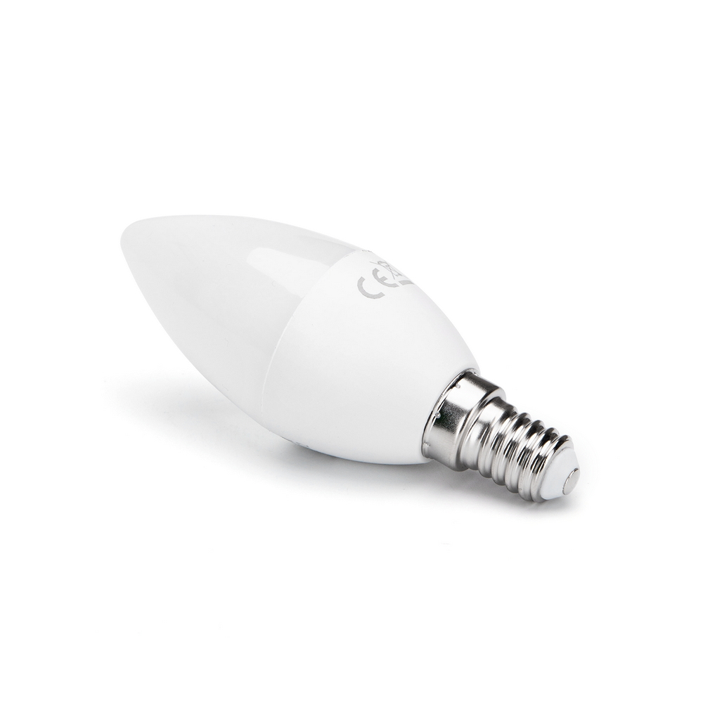 Confezione da 5 Lampadine Led E14 C37 6W Bianco caldo 3000K Aigostar - Foto 2