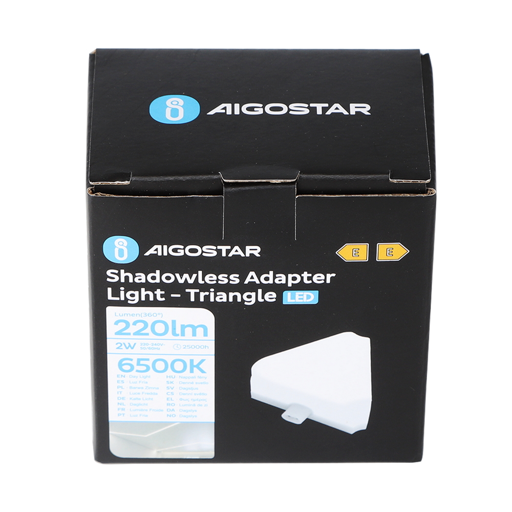 Connettore Triangolo 2W per Barra Led Shadowless Bianco freddo 6500K Aigostar - Foto 5