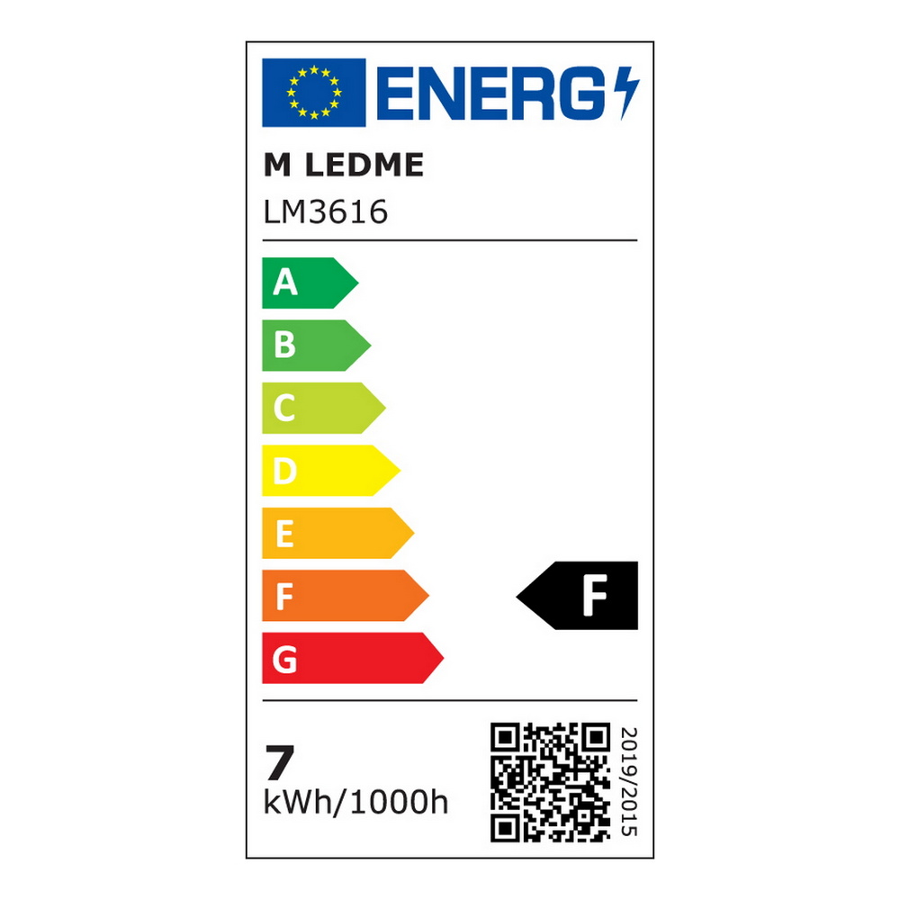 Faretto Led da binario magnetico 16mm 7W bianco orientabile Bianco caldo 3000K M LEDME - Foto 2