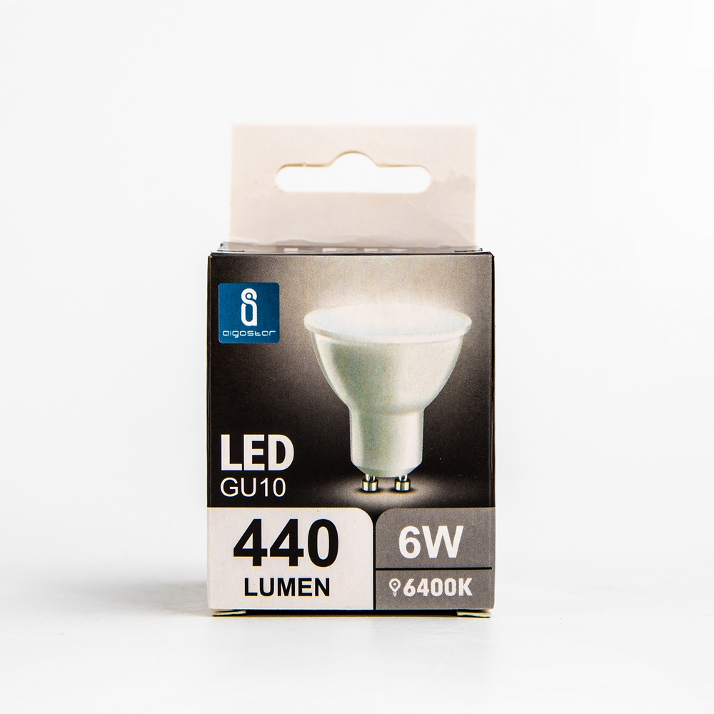 Faretto Led GU10 6W SMD Apertura 120-160 gradi Bianco freddo 6400K Aigostar - Foto 2