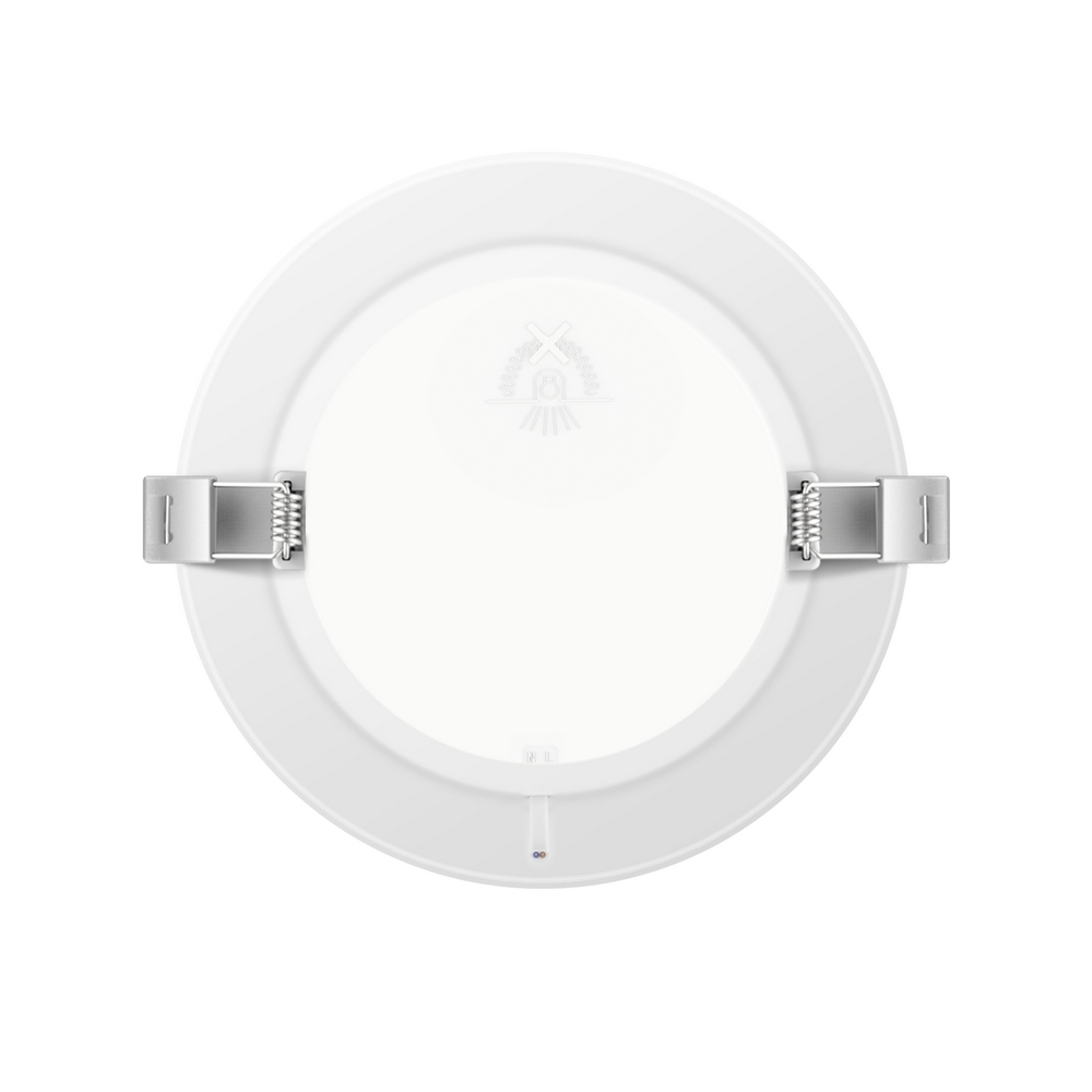 Faretto Led slim da incasso 9W Rotondo Cornice bianca Apertura 100 gradi Bianco caldo 3000K Aigostar - Foto 1