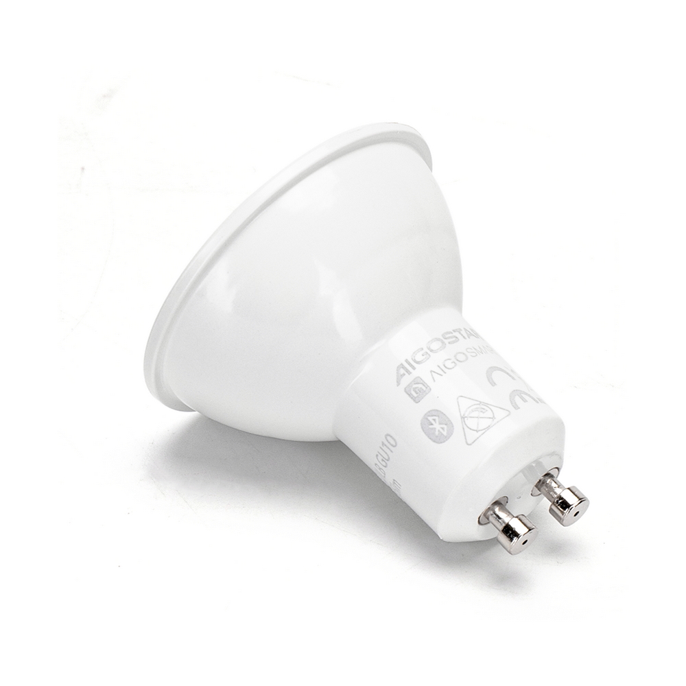 Faretto Led Smart GU10 6.5W Bluetooth Mesh RGB CCT luce regolabile e dimmerabile Aigostar - Foto 1