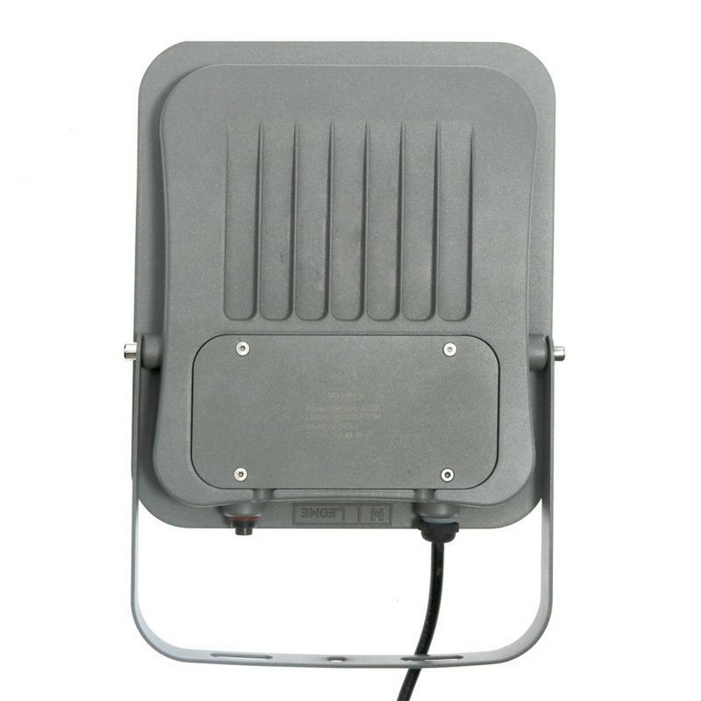 Faro Led 100W Grigio con pannello solare IP66 Bianco freddo 6000K Dimmerabile con telecomando e con sensore crepuscolare e di movimento M LEDME - Foto 1
