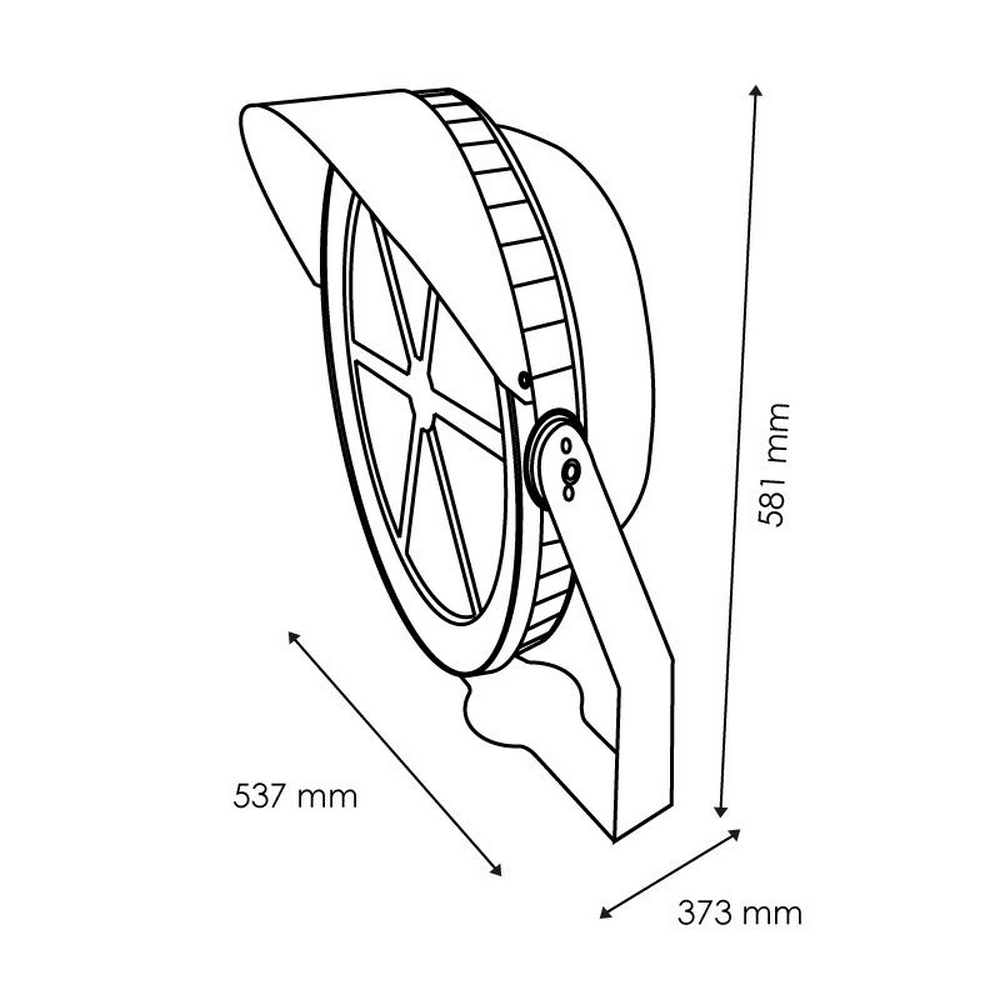Faro proiettore Led 600W Nero da esterno IP65 Bianco neutro 4500K M LEDME - Foto 3
