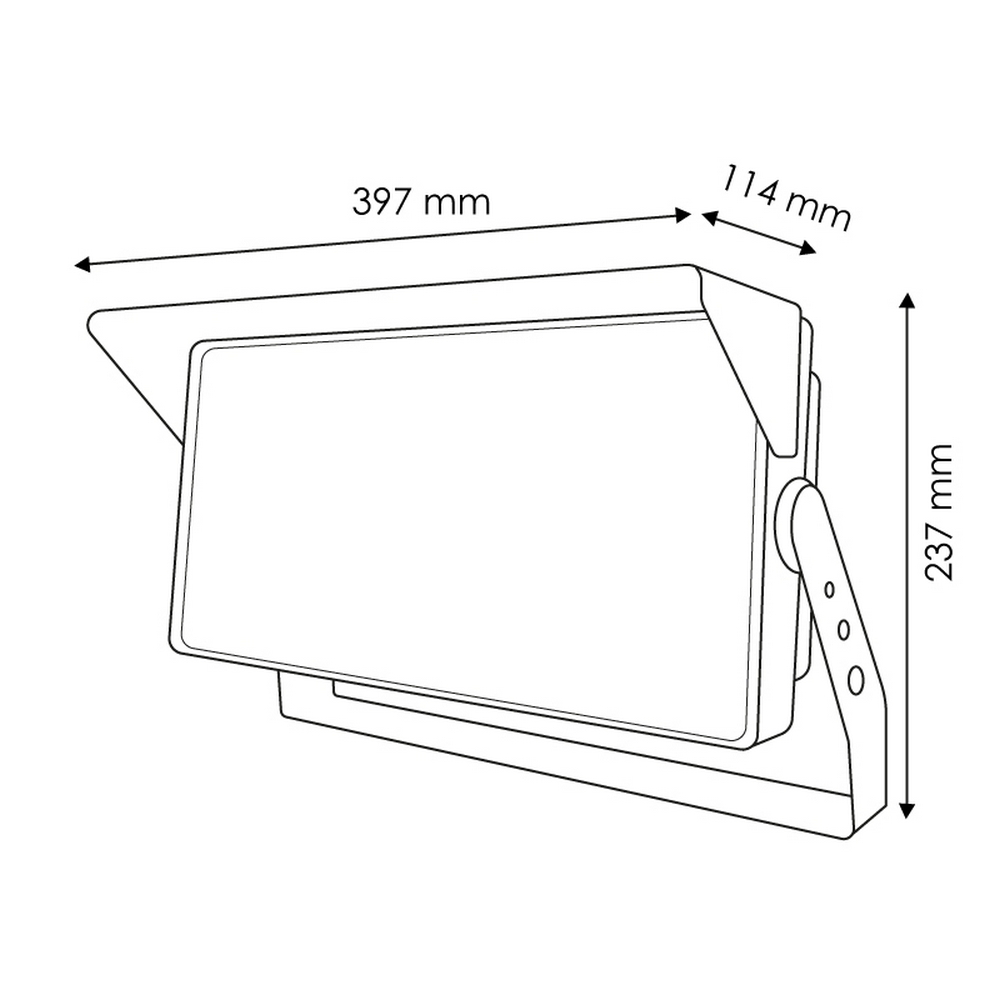 Faro proiettore Led modulare 250W Nero da esterno IP65 Bianco freddo 6000K M LEDME - Foto 1